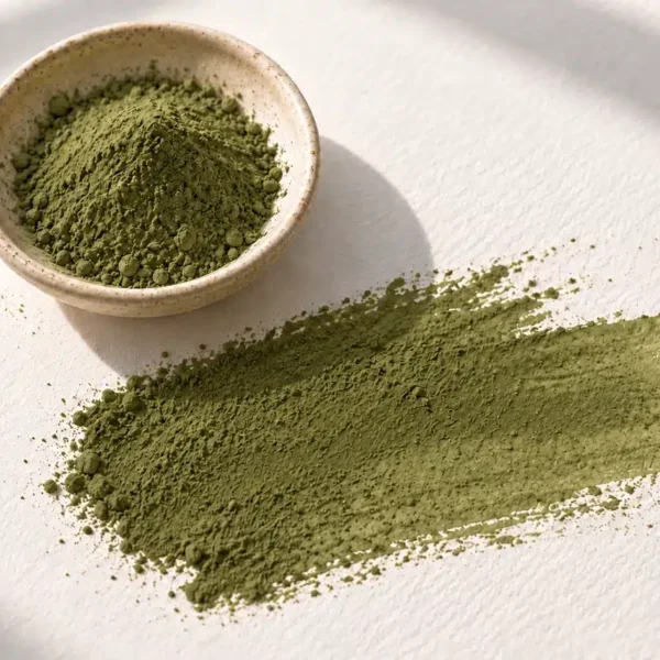 Super Green Kratom-Blattpulver aus fein vermahlenem Blattmaterial